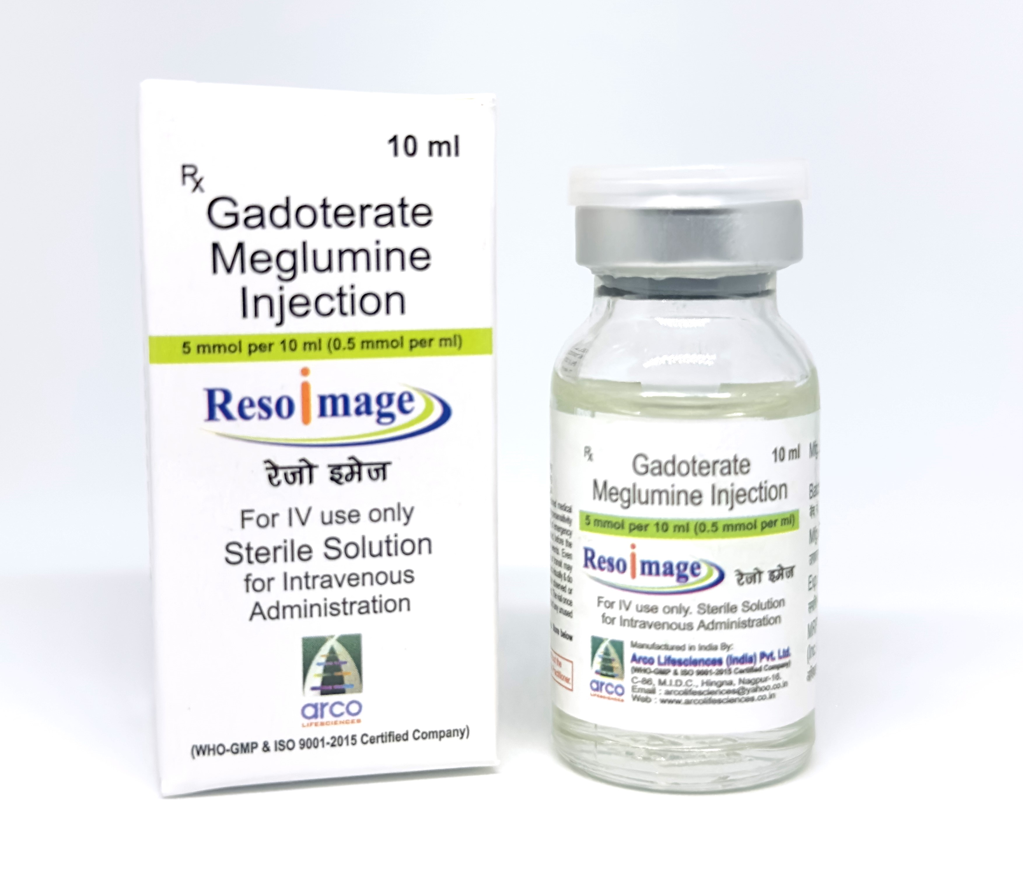 RESOIMAGE (Gadoterate Meglumine  Injection 376.92 mg/ml (0.5 mmol/ml)