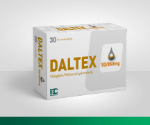 DALTEX ,Vildagliptin & Metformin HCL FC Tablets 50mg/850mg, 50mg/1000mg