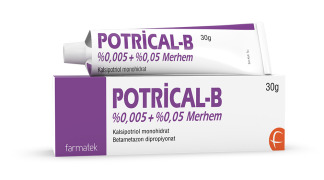 POTRICAL-B (calcipotriol + betamethasone dipropionate) %0,005 + %0,05 OINTMENT