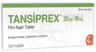 TANSIPREX (enalapril maleate/lercanidipine hydrochloride) 20MG/10MG FILM COATED TABLET