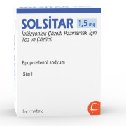SOLSITAR (epoprostenol sodium) 1.5MG POWDER AND SOLVENT FOR PREPARING SOLUTION FOR INFUSION