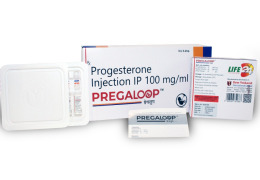 Progesterone Injection USP 100 mg/ml-Pregaloop