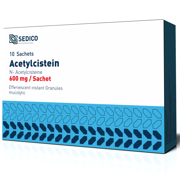 Acetylcistein 600mg Sachets