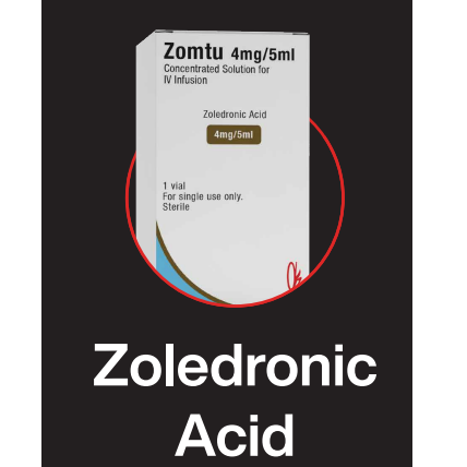 Zomtu (Zoledronic Acid) Concentrated Solution for IV Infusion - Vial, 4 mg/5 ml, 4 mg/100 ml