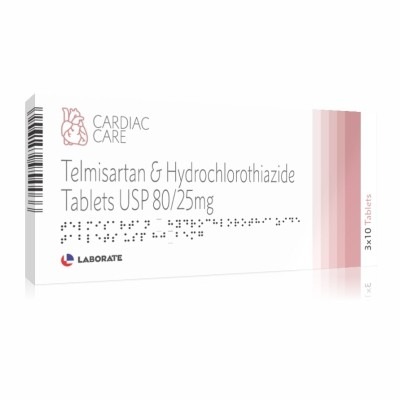 Telmisartan & Hydrochlorthiazide Tablets USP 80/25mg