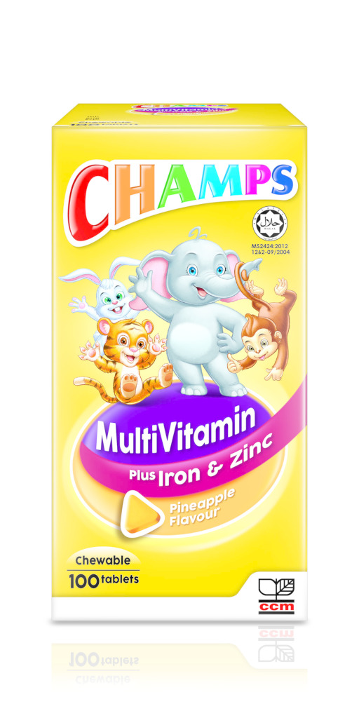 Champs Multivitamin Plus Iron & Zinc (Pineapple)