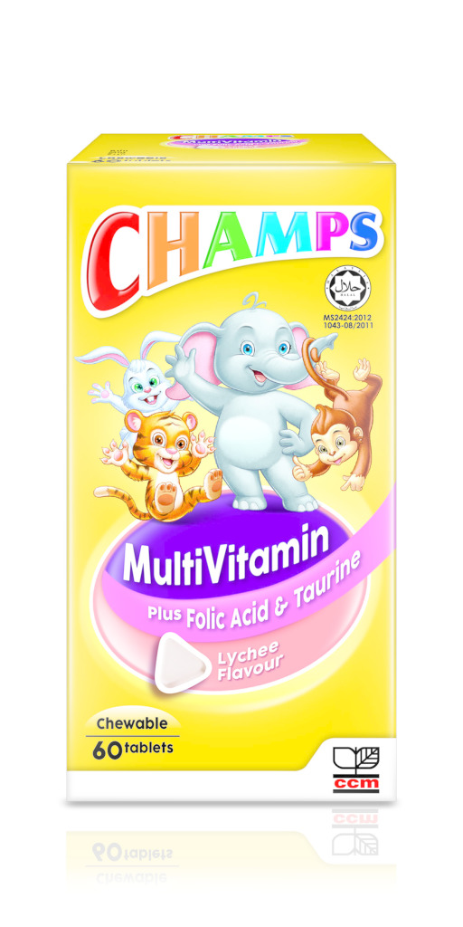 Champs Multivitamin Plus Folic Acid & Taurine (Lychee)