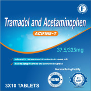 Tramadol and Paracetamol (acetaminophen) Tablets - Acifine T