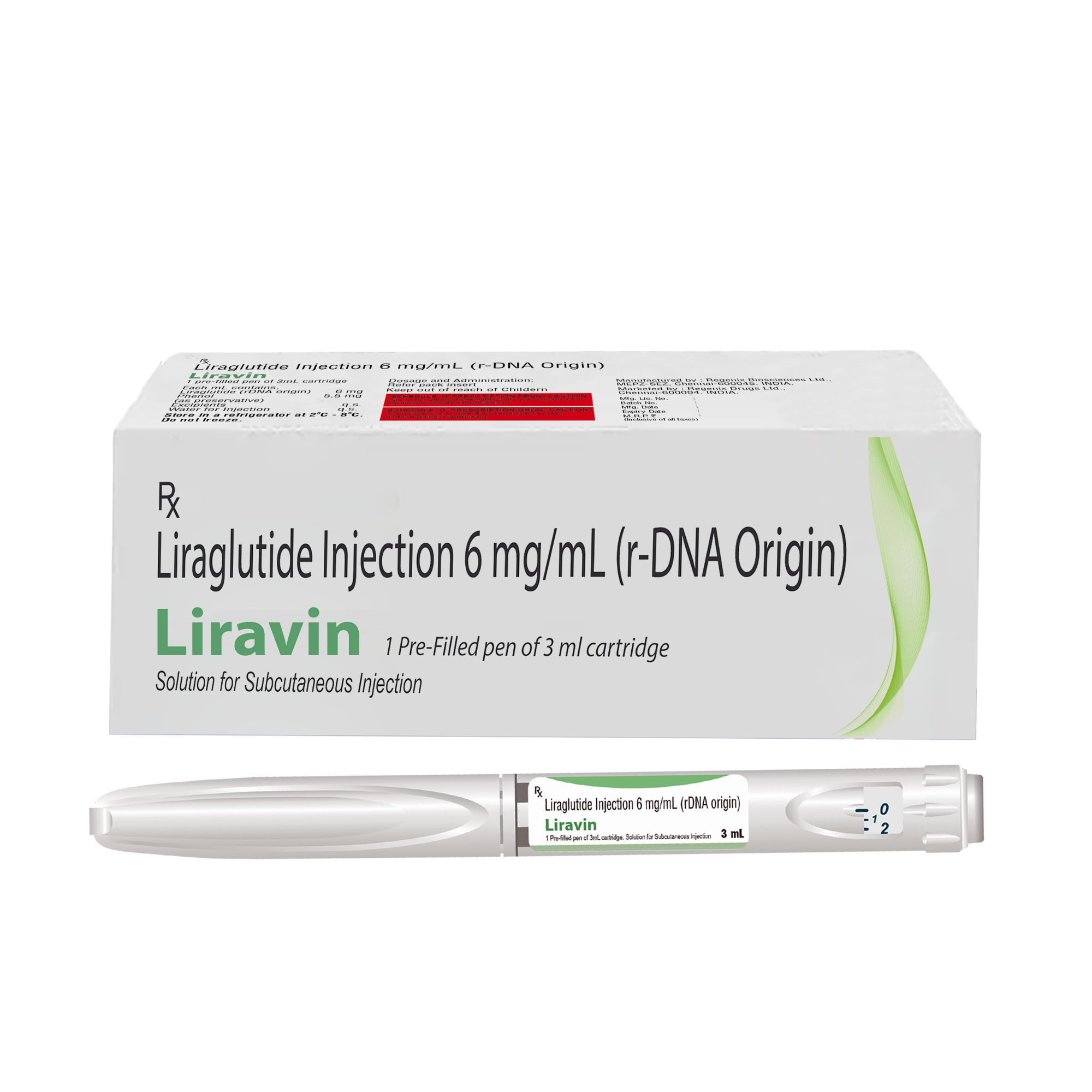 Liraglutide injection 6mg/ml (rDNA origin)