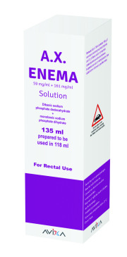 A.X. Enema Solution, 135 mL (Monobasic Sodium Phosphate +  Dibasic Sodium Phosphate)