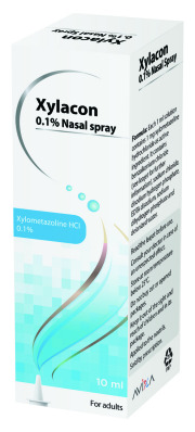 Xylacon 0.1% Nasal Spray; 10 ml (Xylometazoline HCl)