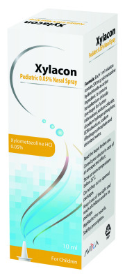 Xylacon Pediatric 0.05% Nasal Spray; 10 ml (Xylometazoline HCl)