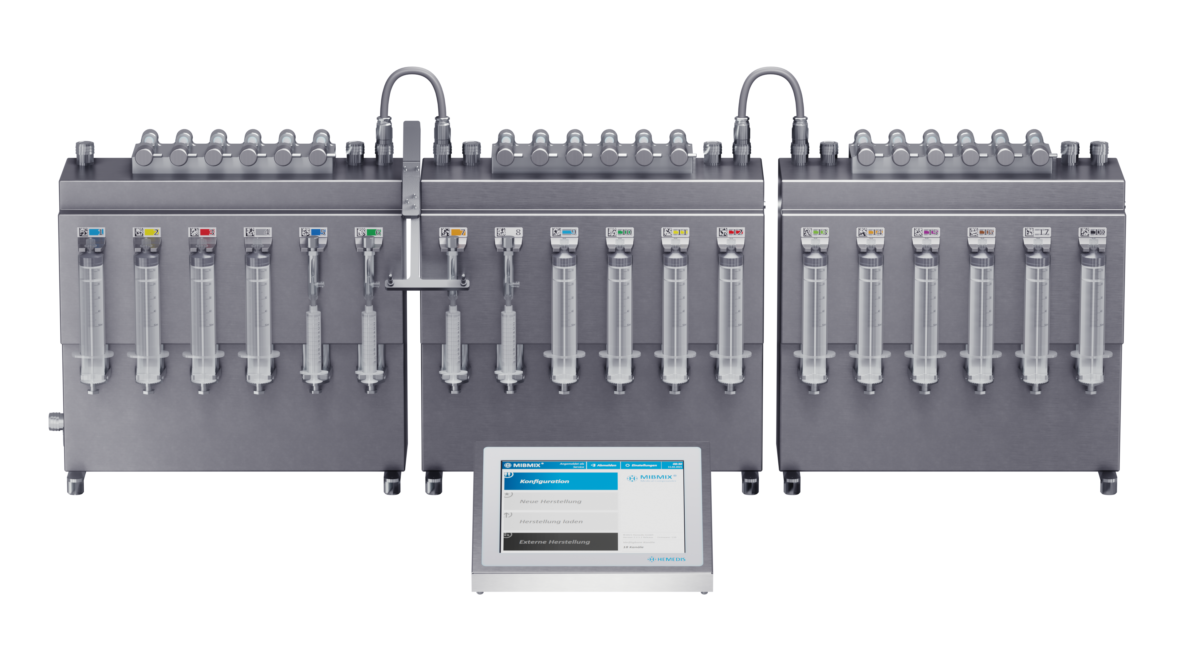 MIBMIX® compounders for preparation of parenteral nutrition for neonatology, paediatrics and adults up to 24-channel