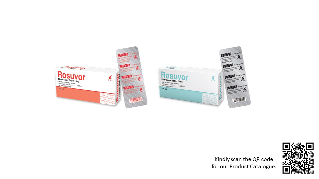 Rosuvor Film Coated tablet 10mg & 20mg