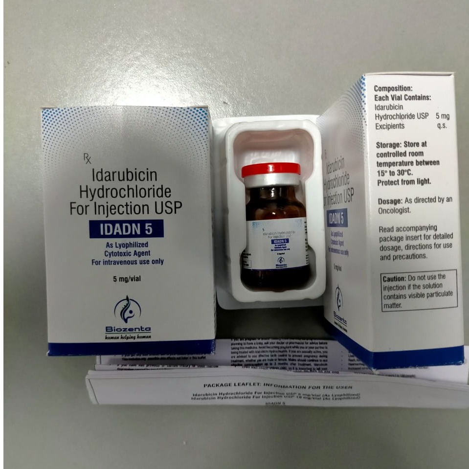 Idarubicin Hydrochloride Injection 5/10/20 mg/vial ( As Lyophilized)