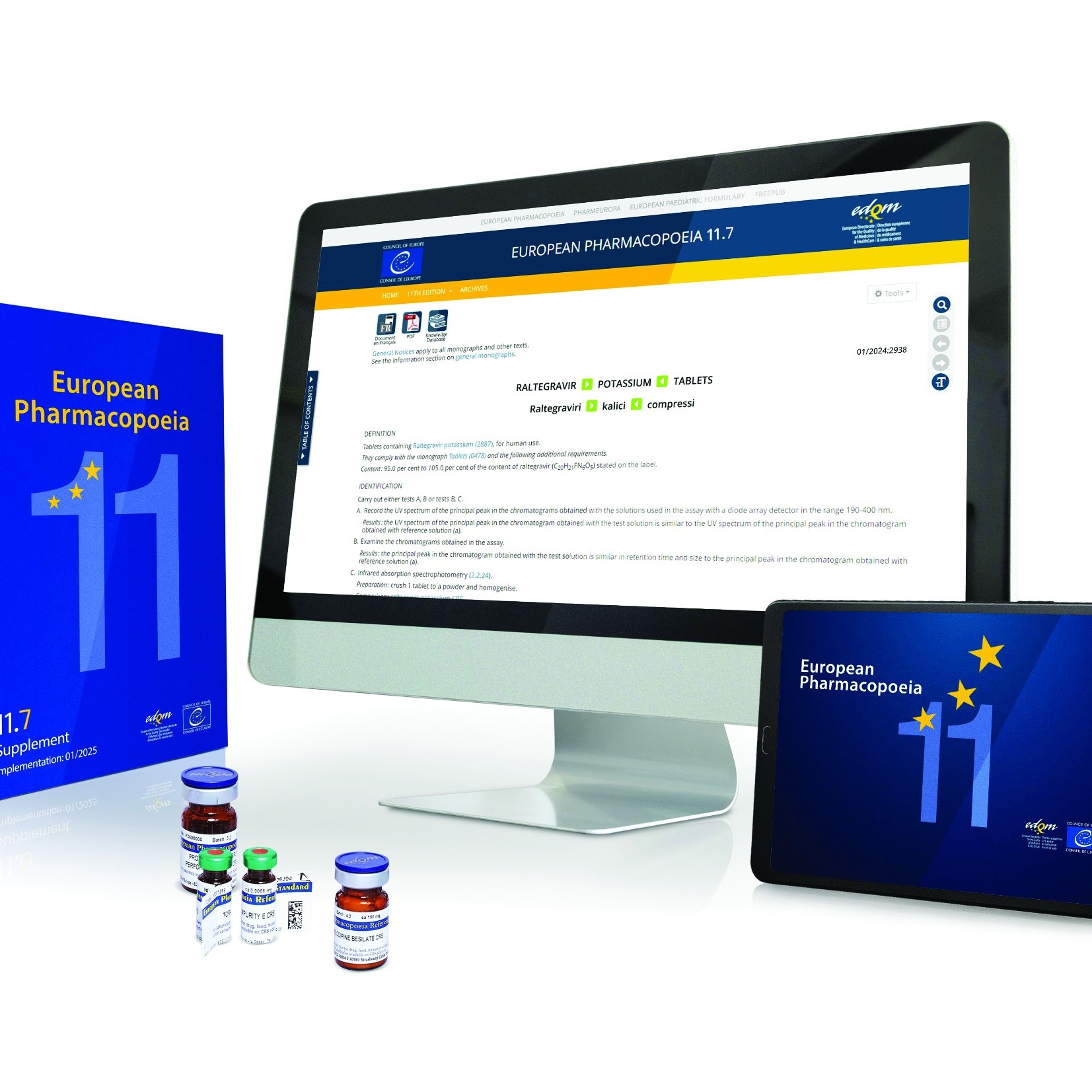 European Pharmacopoeia, Reference Standards & Certificate of Suitability