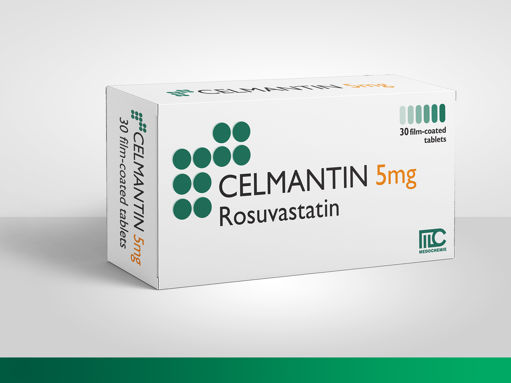 CELMANTIN, Rosuvastatin  F.C. Tablets 5mg, 10mg, 20mg, 40mg