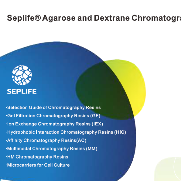 Seplife Agarose and Dextrane resins