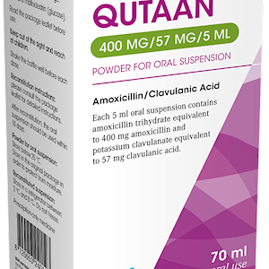 QUTAAN 400mg+57mg/5ml,1 Bottle 70ml Suspension/Box