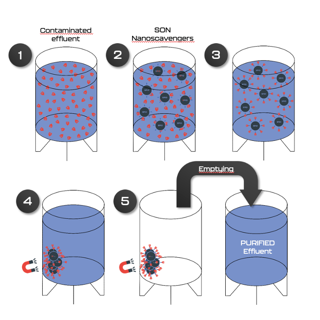 Nanoscavengers - water remediation