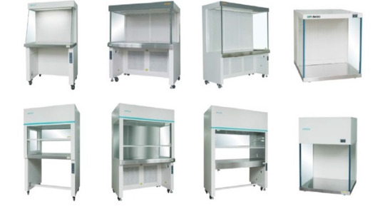 LAF benches, Biosafety cabinets, weighing room, Aseptic transportation cabinets