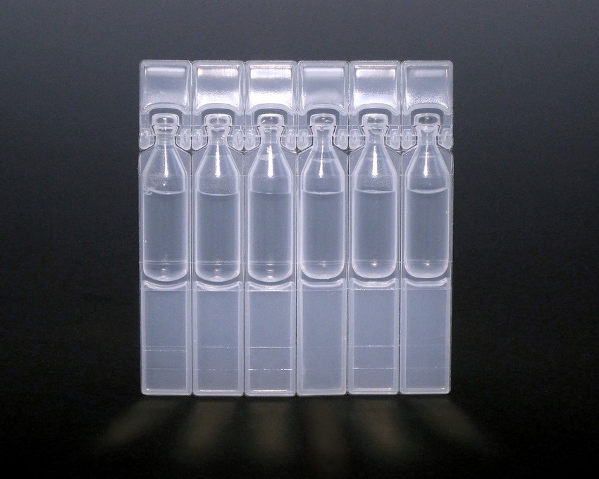 Single dose blow / fill seal vials