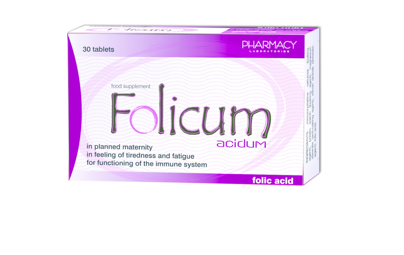 Folicum acidum 30 tablets