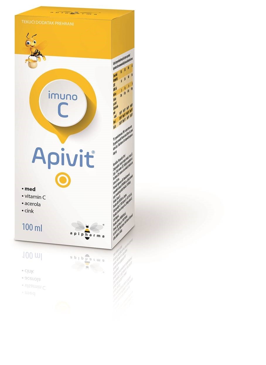 Apivit® Imuno C liquid food supplement with honey, acerola, vitamin C and zin