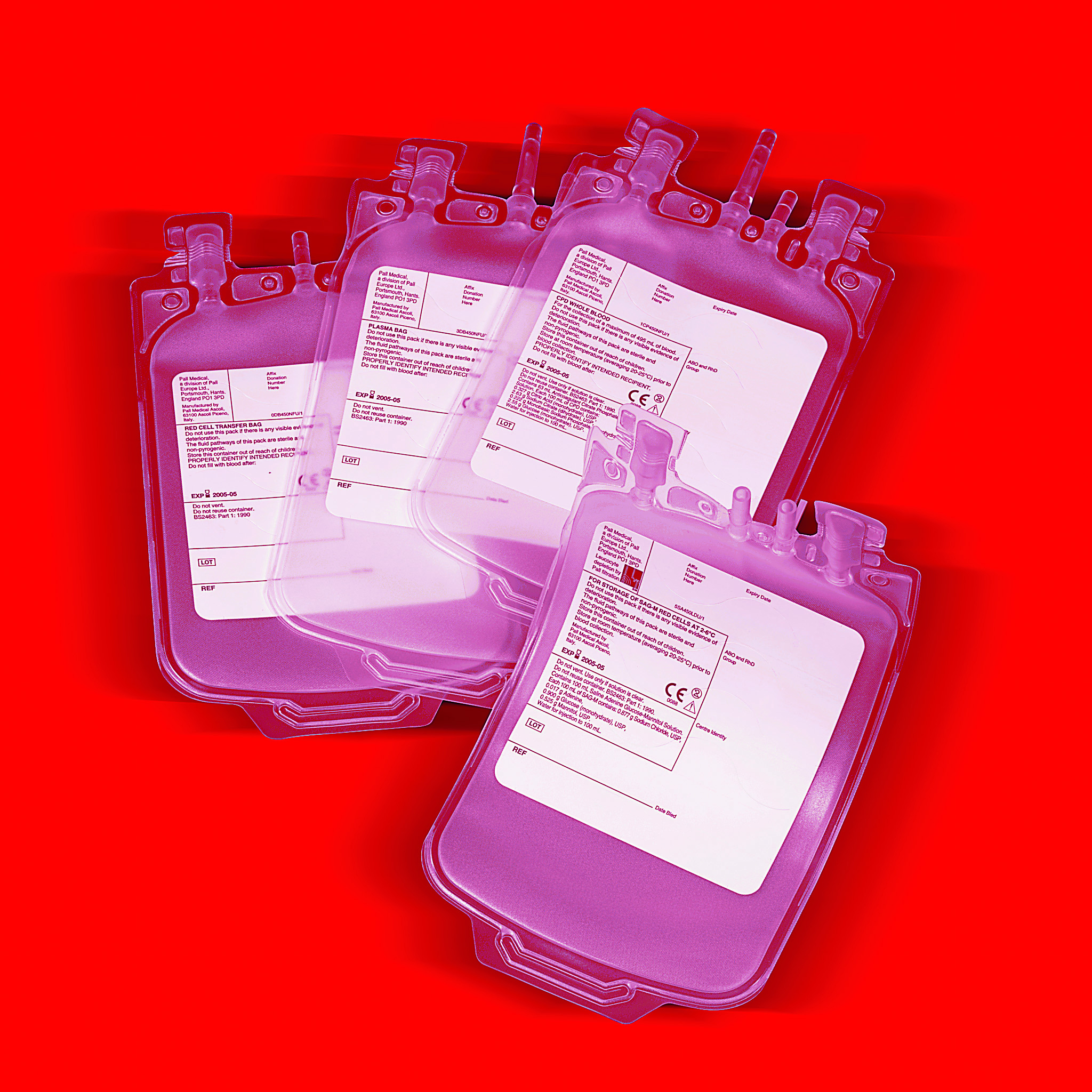 Blood bag Labels