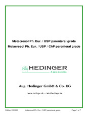 Metacresol Ph.Eur./USP parenteral grade