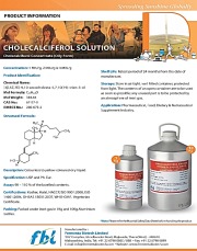 Cholecalciferol Concentrate (Oily Form) (1, 2 & 4 MIU/g) EP