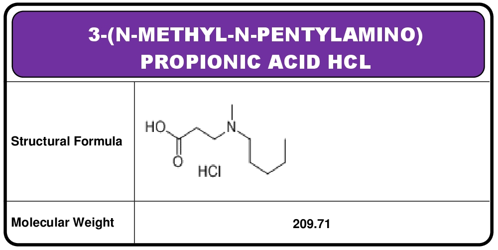 3-(N-Methyl –N-Pentylamino) Propionic Acid Hydrochloride