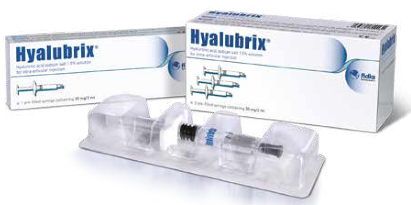 Hyalubrix 30 mg/ 2 ml, Hyaluronic acid sodium salt 1.5% solution (30 mg/2 ml)