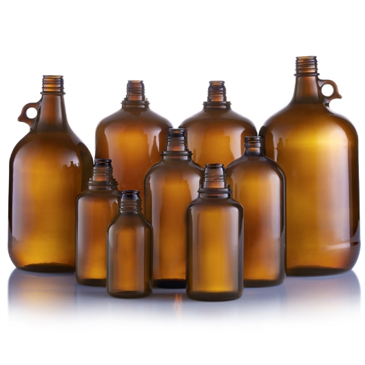 Amber Chemical Bottles