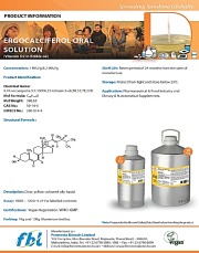 Ergocalciferol Oral Solution ( Vitamin D2 in Edible Oil)