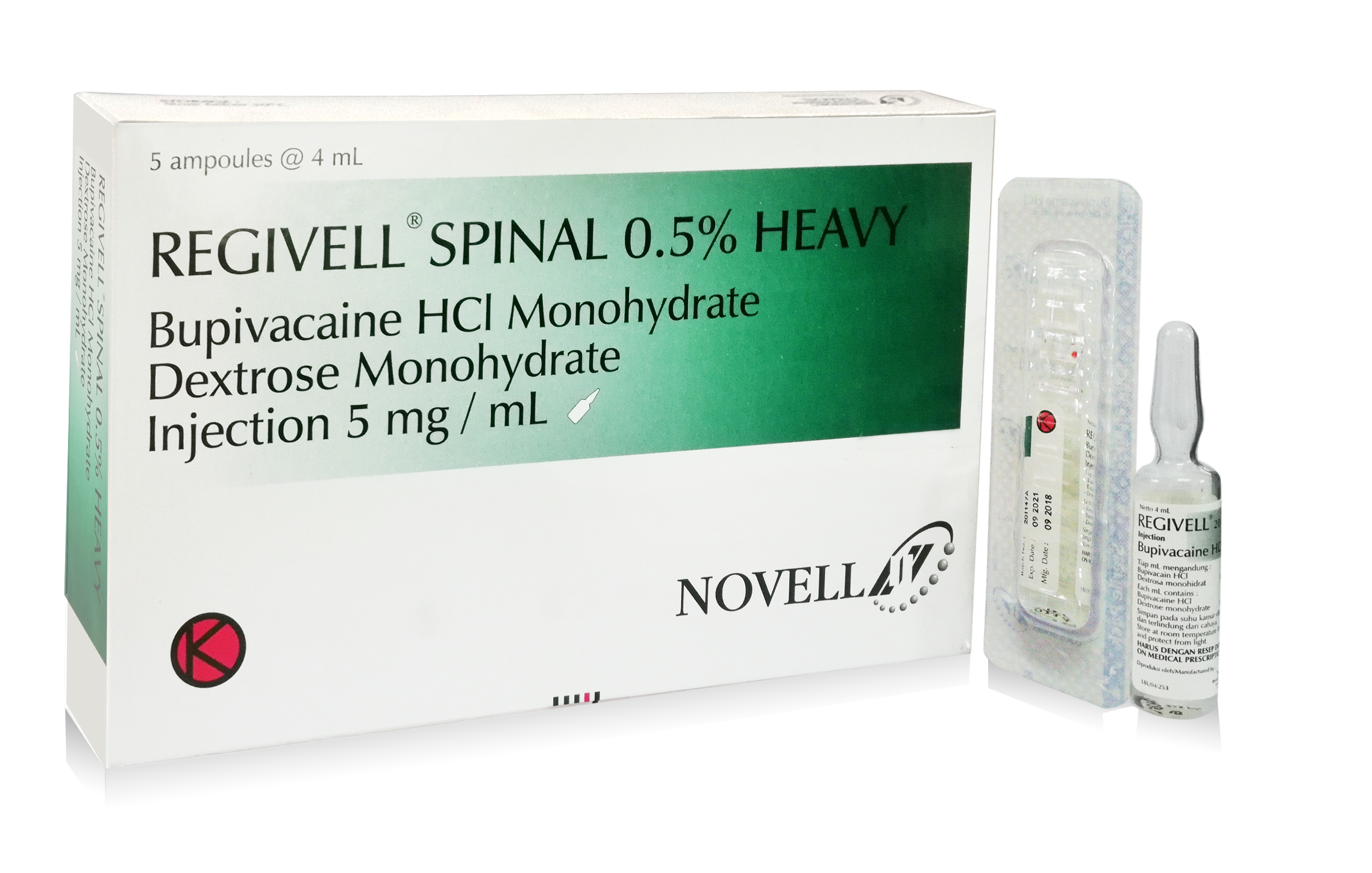 Regivell Spinal (Bupivacaine Heavy) 0.5% Heavy Solution for Injection