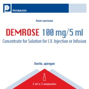 Iron sucrose (DEMROSE) 100 MG/5 ML CONCENTRATE FOR SOLUTION FOR I.V. INJECTION OR INFUSION