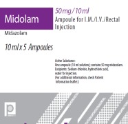 Midazolam (MIDOLAM) 50 MG/10 ML SOLUTION FOR I.M./I.V./RECTAL INJECTION