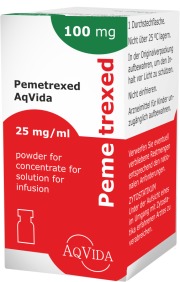 Pemetrexed AqVida 25 mg/ml powder for solution for infusion*