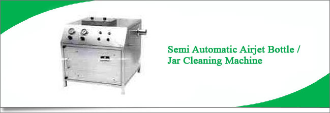 Semi Automatic Airjet Bottle / Jar Cleaning Machine - Mebcm-60m