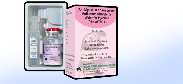 Combipack Of Snake Venom Antiserum (Pan Africa)