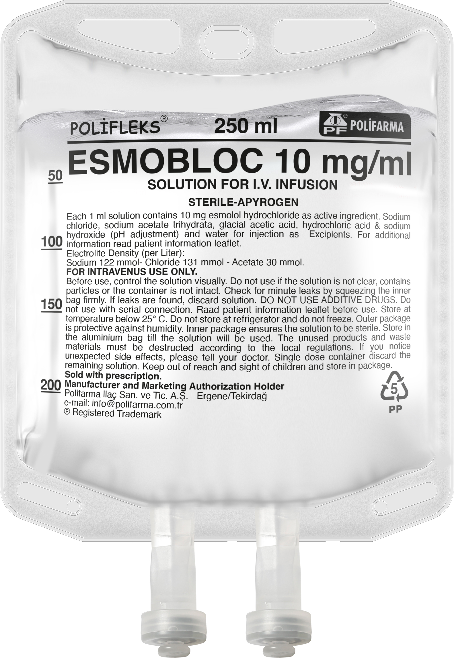 ESMOBLOC 10 MG/ML SOLUTION FOR I.V. INFUSION