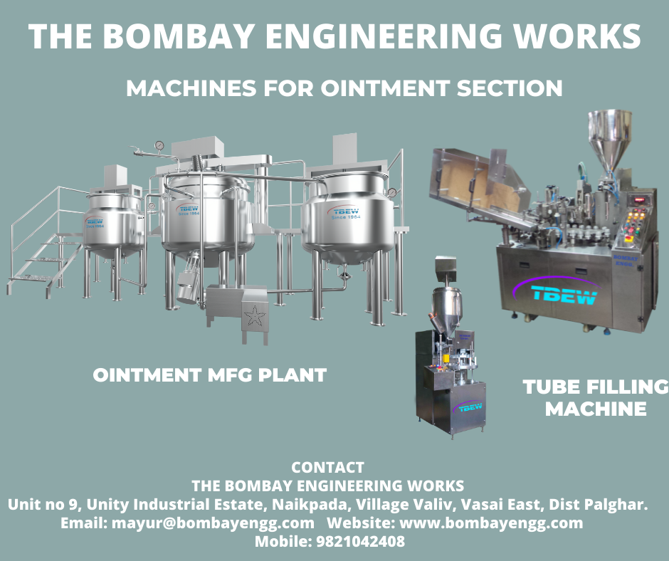 Ointment section Machineries