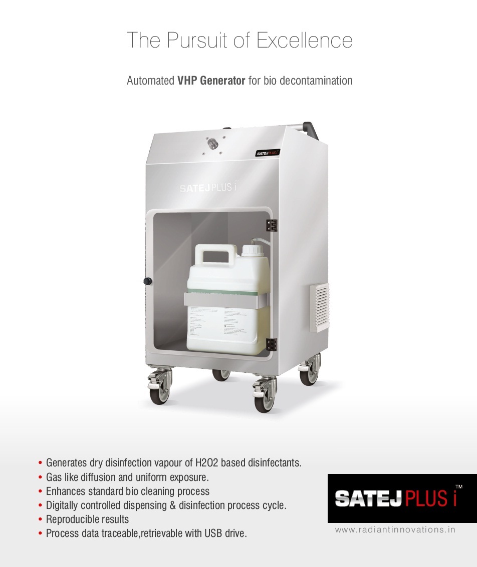 SATEJ PLUS i : Automated VPHP (vapor Phase hydrogen peroxide) system