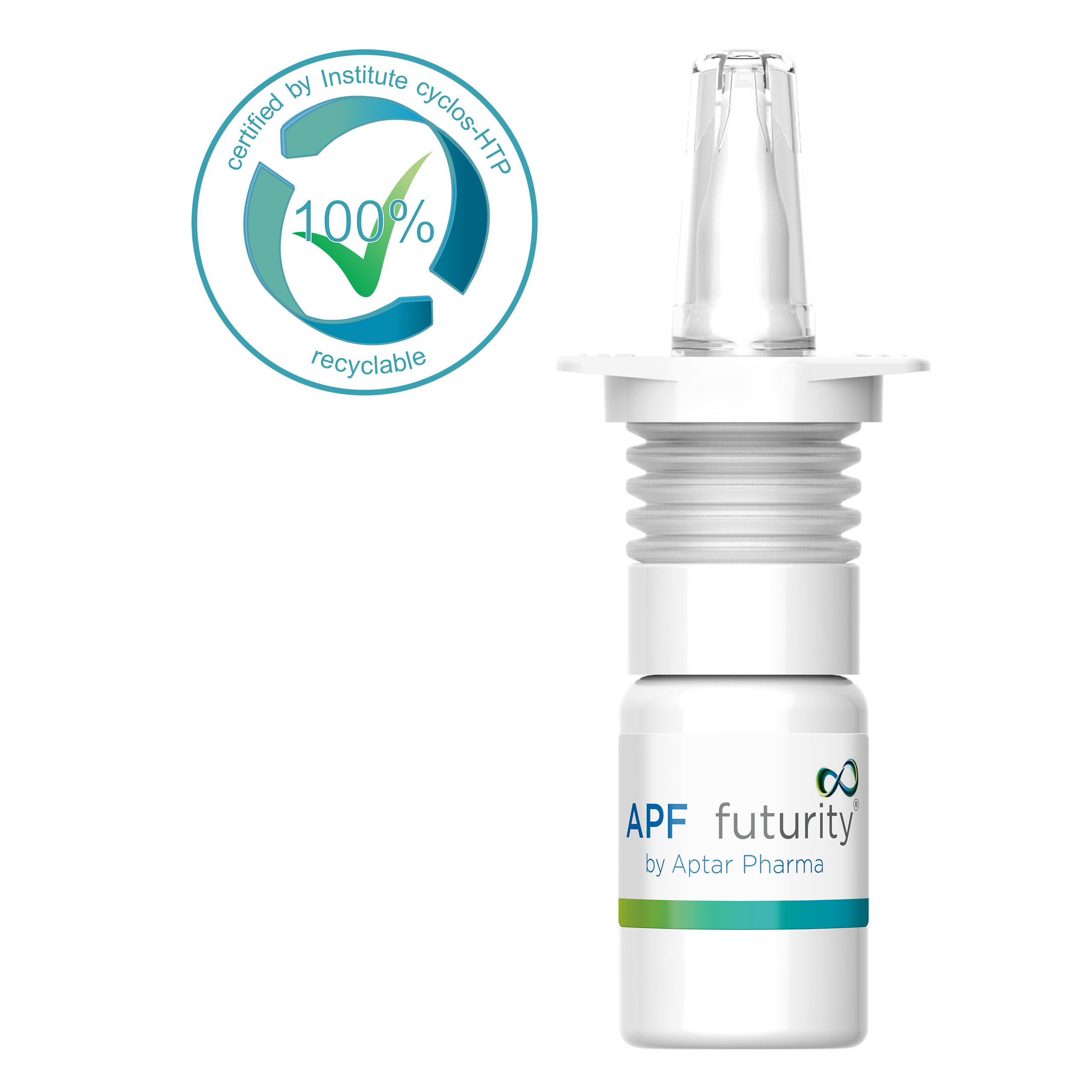 APF  Futurity(r) Aptar Pharma's first completely recyclable metal-free nasal spray pump