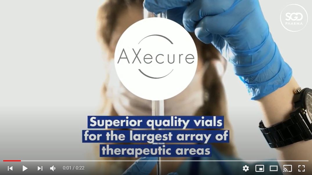 Video - AXecure, trusted, superior quality Type I molded glass vials for therapeutic areas