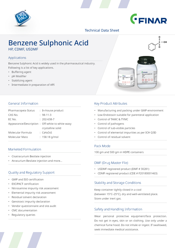 Benzene Sulphonic Acid