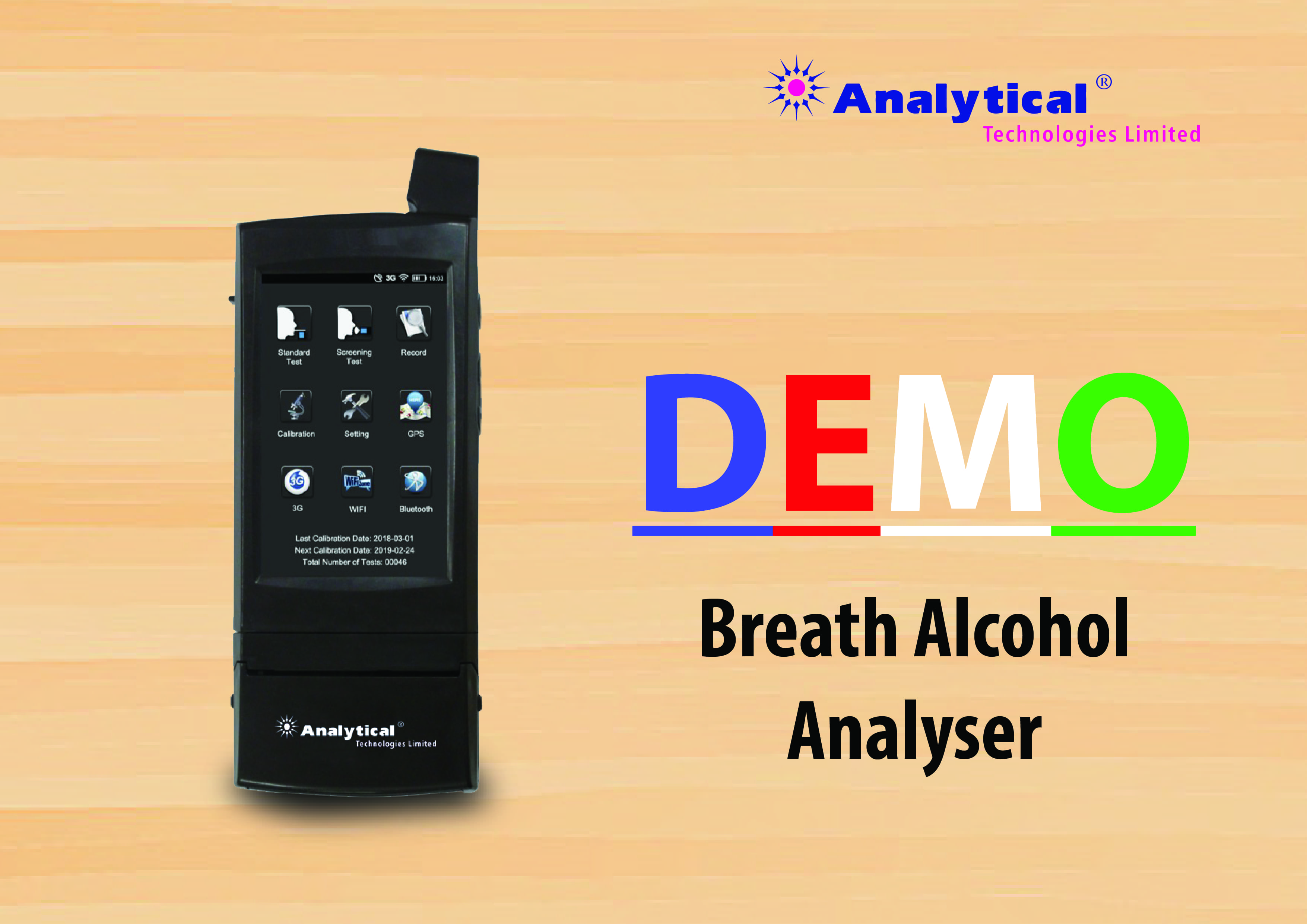 Breath alcohol analyser || Analytical Technologies Limited.