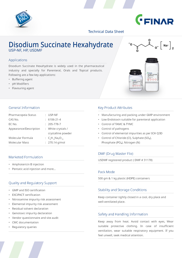 Disodium Succinate Hexahydrate