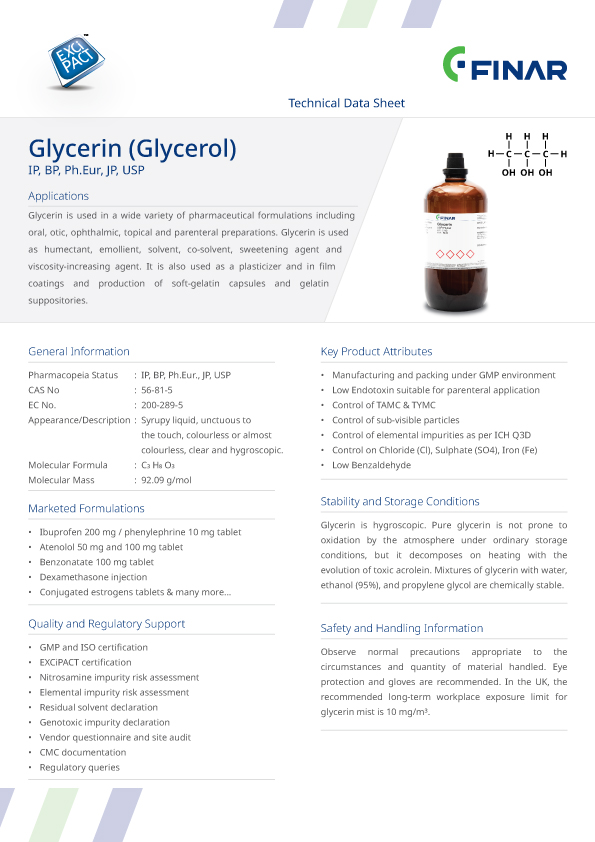 Glycerin (Glycerol)